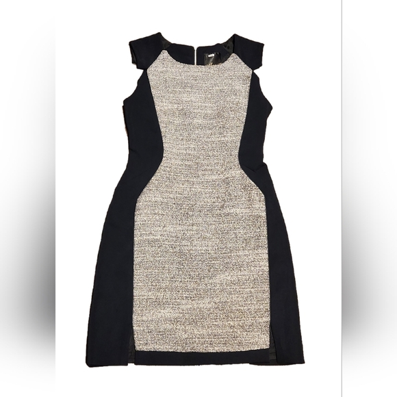 McGinn Anthropologie Midi Dress - Black and White - Size 4 - Picture 1 of 5